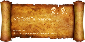 Répás Vencel névjegykártya